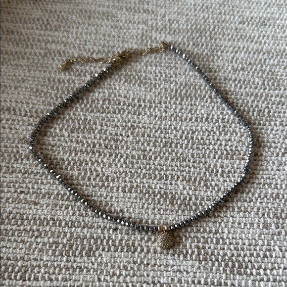 Gold and Silver Necklace with Minimalist Charm - Picture 1 of 2